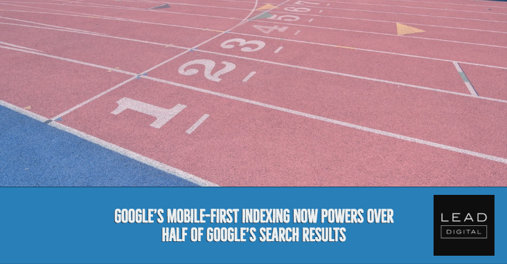 Google’s mobile-first indexing now powers over half of Google’s search results