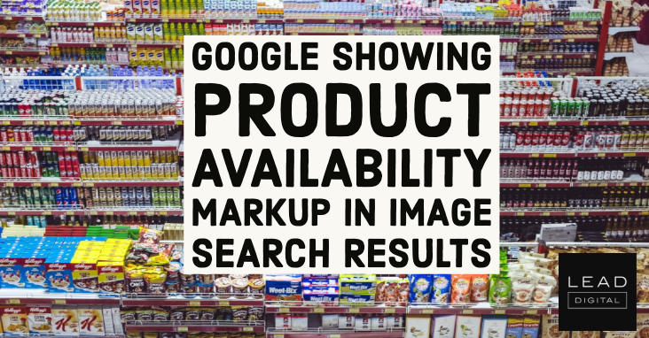 Google showing product availability markup in image search results