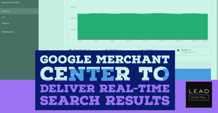 Google Merchant Center to deliver real-time search results