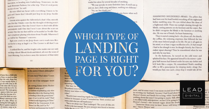 Which type of landing page is right for you?