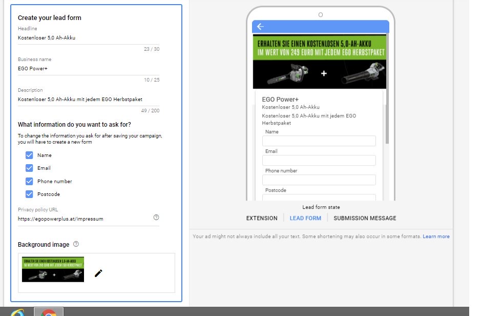 Google Ads is Testing New Lead Form Extensions