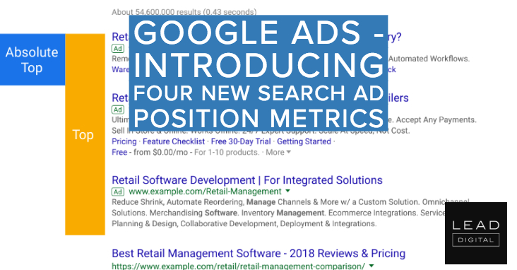 Google Ads – Introducing four new search ad position metrics