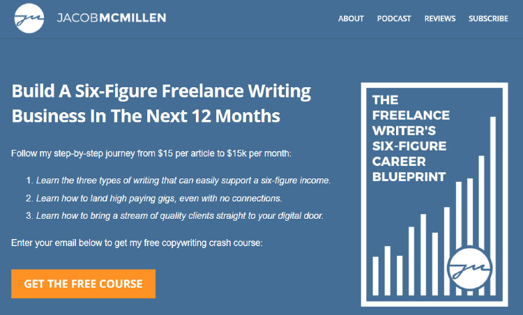 jacob mcmillan's site homepage screenshot